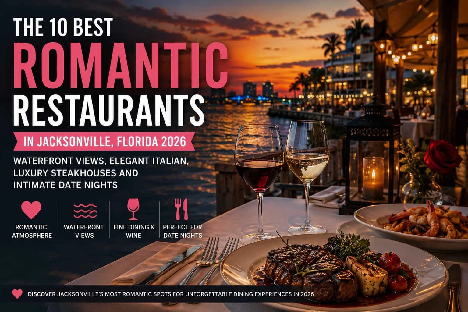 The 10 Best Romantic Restaurants in Jacksonville, Florida 2026: Waterfront Views, Elegant Italian, Luxury Steakhouses and Intimate Date Nights