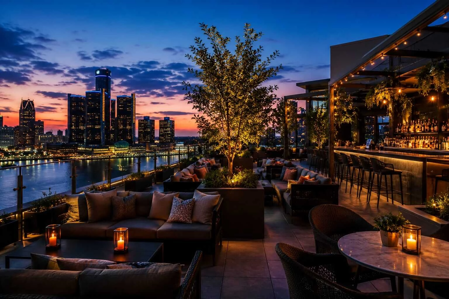 The 10 Best Rooftop Bars and Lounge Bars in Detroit, Michigan 2026: Skyline Views, Sunset Cocktails and Elevated Nightlife Guide